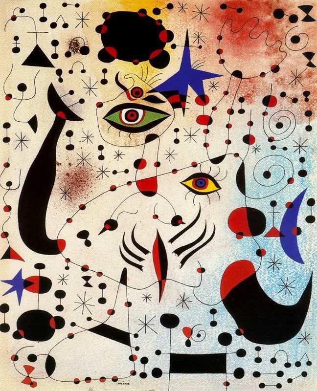 "Signos y constelaciones enamorados de una mujer" (1941), Joan Miró